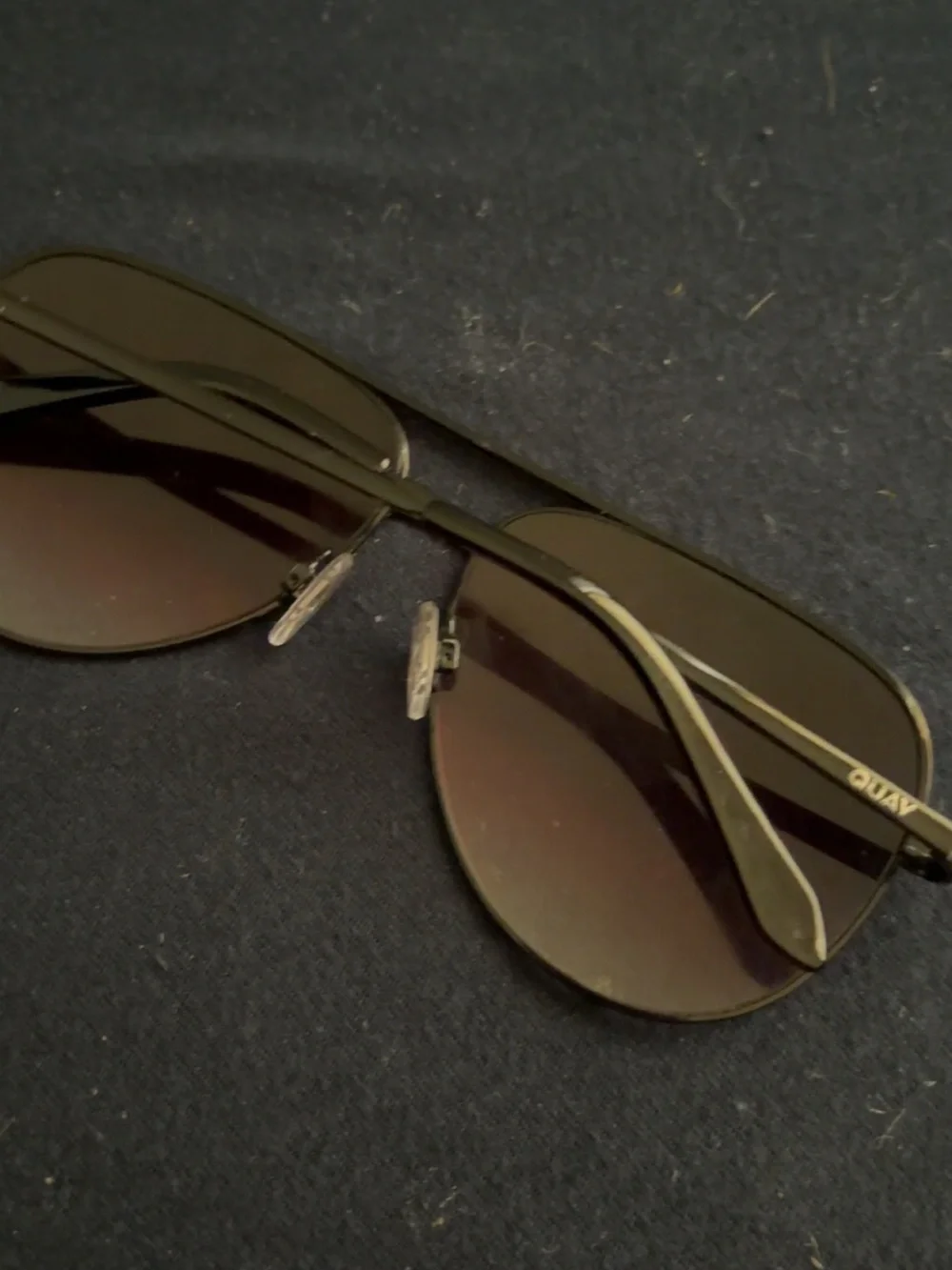 Quay Australia Black Sunglasses with Dark Lenses